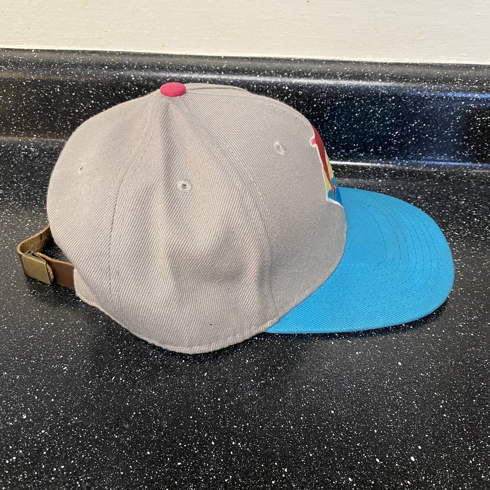 Pink Dolphin Strapback Adjustable Cap Leather Buc… - image 4