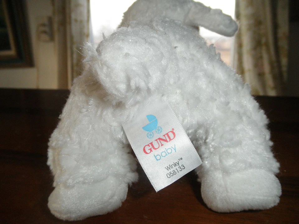 Lindo Sonajero Bebé Bebé Suave Peluche Animal Winky Blanco Cordero Oveja Juguete Foto 4 de 4