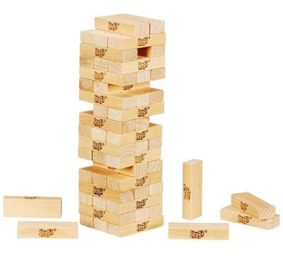 Klassisches Jenga Spiel 54 Jenga Blöcke, Jenga Turm Tumble, Handarbeit Hartholz Teile