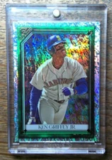⭐ KEN GRIFFEY JR /99 GREEN PATTERN 2021 Topps Gallery #107 MARINERS 96/99