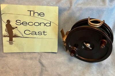 A GOOD VINTAGE 3" ALLCOCK AERIALITE TROUT FLY FISHING FISHING REEL