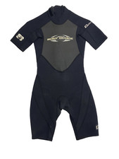 BODY GLOVE WETSUIT Juniors Size 10 Black Grey Used