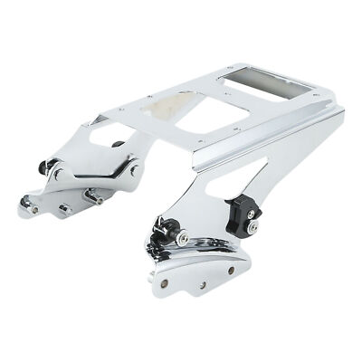 Detachable 2-Up Mount Rack w/ Docking Hardware Kit Fit For Harley Touring 09-13