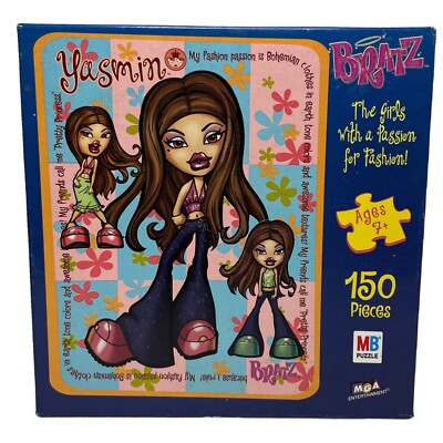 Vintage Bratz Doll Puzzle 2002  Yasmin  New, Sealed! 150 Pieces. Hasbro Y2K