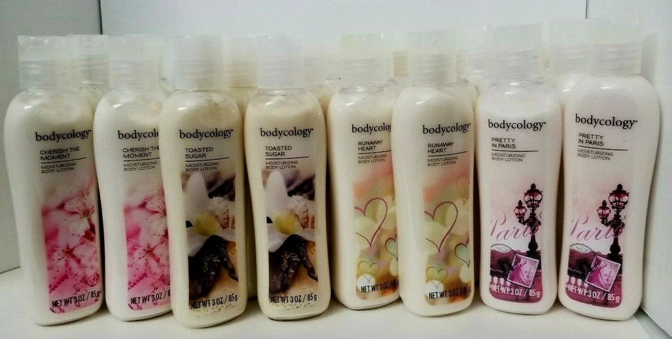 6 x 4 Flavors = 24 Bodycology Moisturizing Body Lotion 3 fl oz each TRAVEL SIZE - Image 3 of 4