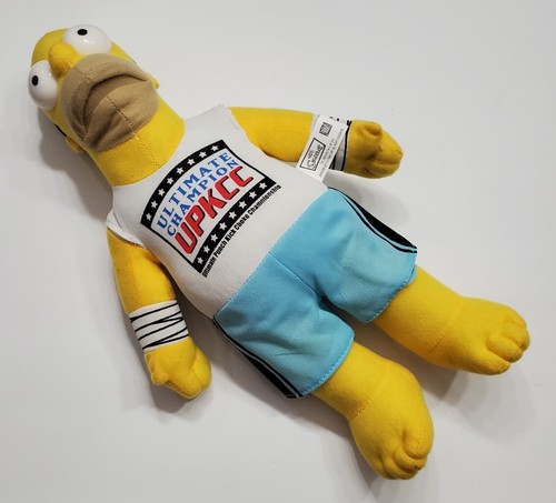 HOMER SIMPSON PLUSH ULTIMATE CHAMPION UPKCC 2010 FOX TV 15 INCH - Picture 3 of 5