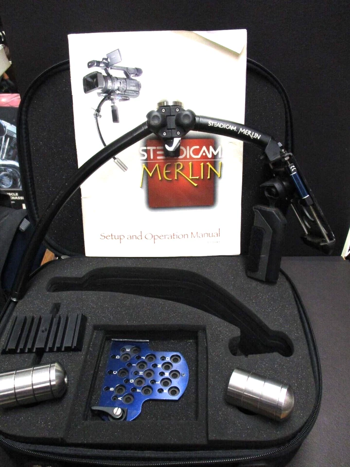 Steadicam Merlin Camera Stabilizing System WITH CASE & manual - Image 2 of 4