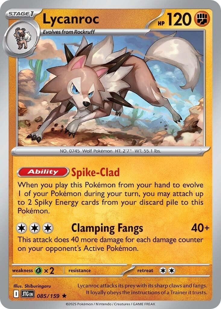 Lycanroc 085/159 Sv09: Journey Together Holo NM