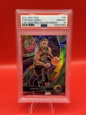 2021 Panini Spectra Stephen Curry Variation Asia Red Yellow Green 75 Psa 10