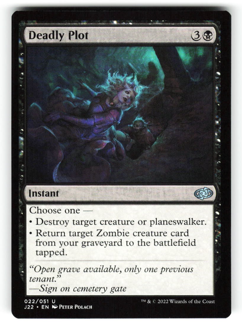 Deadly Plot #22 (NM) (Non-Foil) (U) (J22) Magic MTG