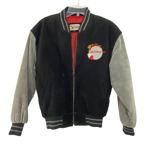 Chaqueta Letterman de Gamuza Walt Disney World 2000 De Colección - Imagen 1 de 6