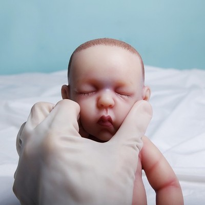  Adorable 11.8'' Big Reborn Full Body Silicone Doll Sleeping Newborn Baby Girl