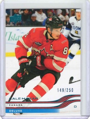 2025-26 UD Extended Series Team Canada Deluxe Cale Makar #/250 No. 648 COLORADO