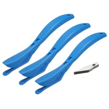 3Pcs Wrapping Paper Cutter with Blade for Wrapping Paper, Blue