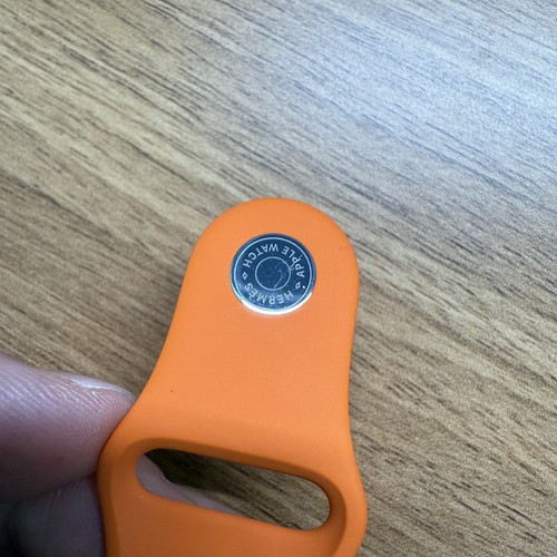Oryginalny pasek Hermes Apple Watch pomarańczowy pasek sportowy S / M do 41mm 40mm 38mm używany - Zdjęcie 8 z 8