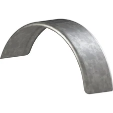Tow Zone Single Round Paintable Galvanized Steel Trailer Fender, Fits