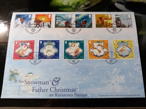Rare: GB & Isle of Man Combined 2004 Snowman & Father Christmas First Day Cover