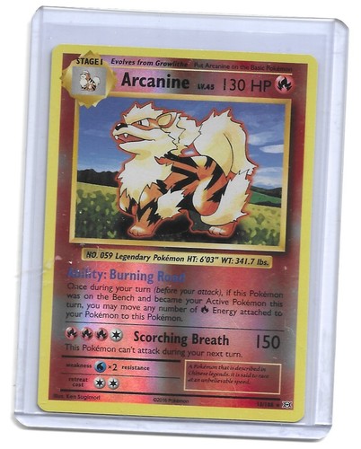 2016 Pokemon - XY: Evolutions Arcanine #18/108 Reverse Holo