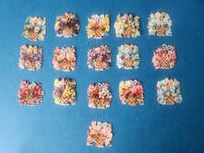 16 Oblaten Glanzbilder Scraps Die Cuts Chromo...
