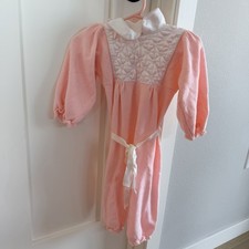 Vintage baby girl pink 90s acrylic sweater romper jumpsuit Size 9-12 Months