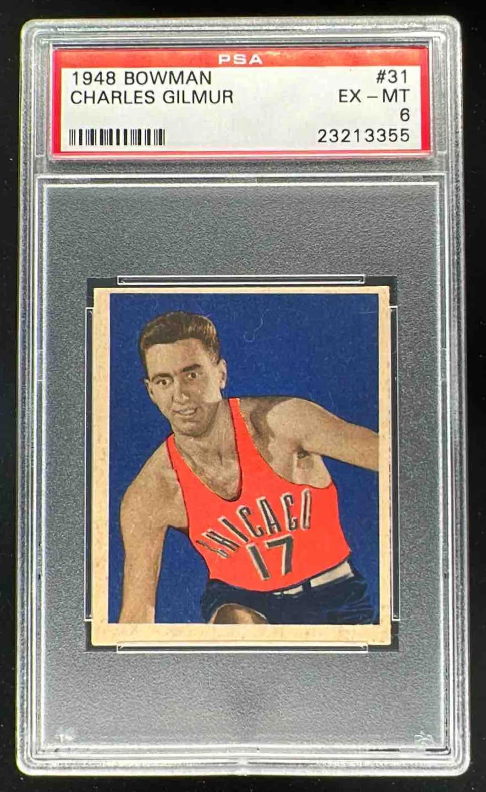 1948 Bowman #31 Chuck Gilmur PSA 6
