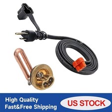 3100130 Engine Block Heater For Chevrolet 2001-2008 V8 6.6l Duramax 120v 1000w
