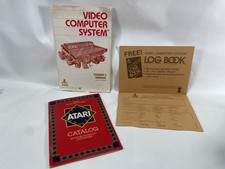 Atari 2600 System Console Instruction Manual Booklet CX2600A Reg Card Catalogue