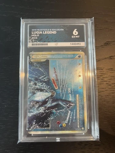 2010 POKEMON HEARTGOLD & SOULSILVER 114/123 LUGIA LEGEND-HOLO - ACE 6 Rare Card