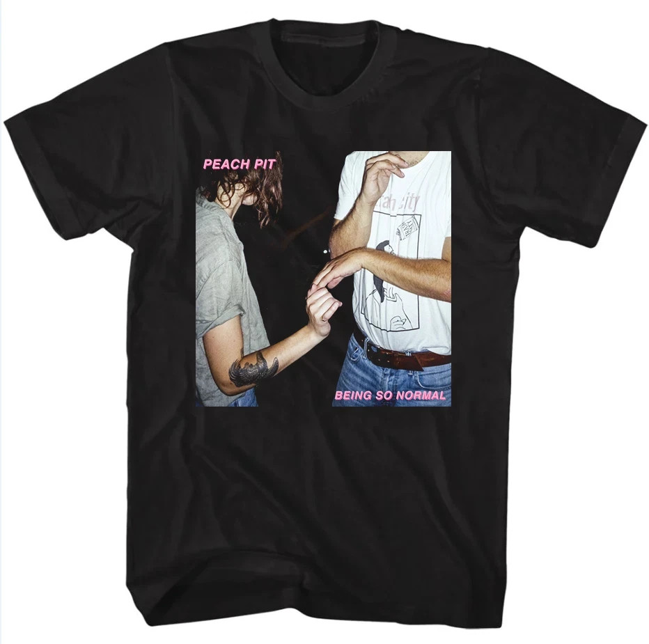 Peach Pit Band Being So Normal Black Cotton T Shirt Full Size S-5XL IA593