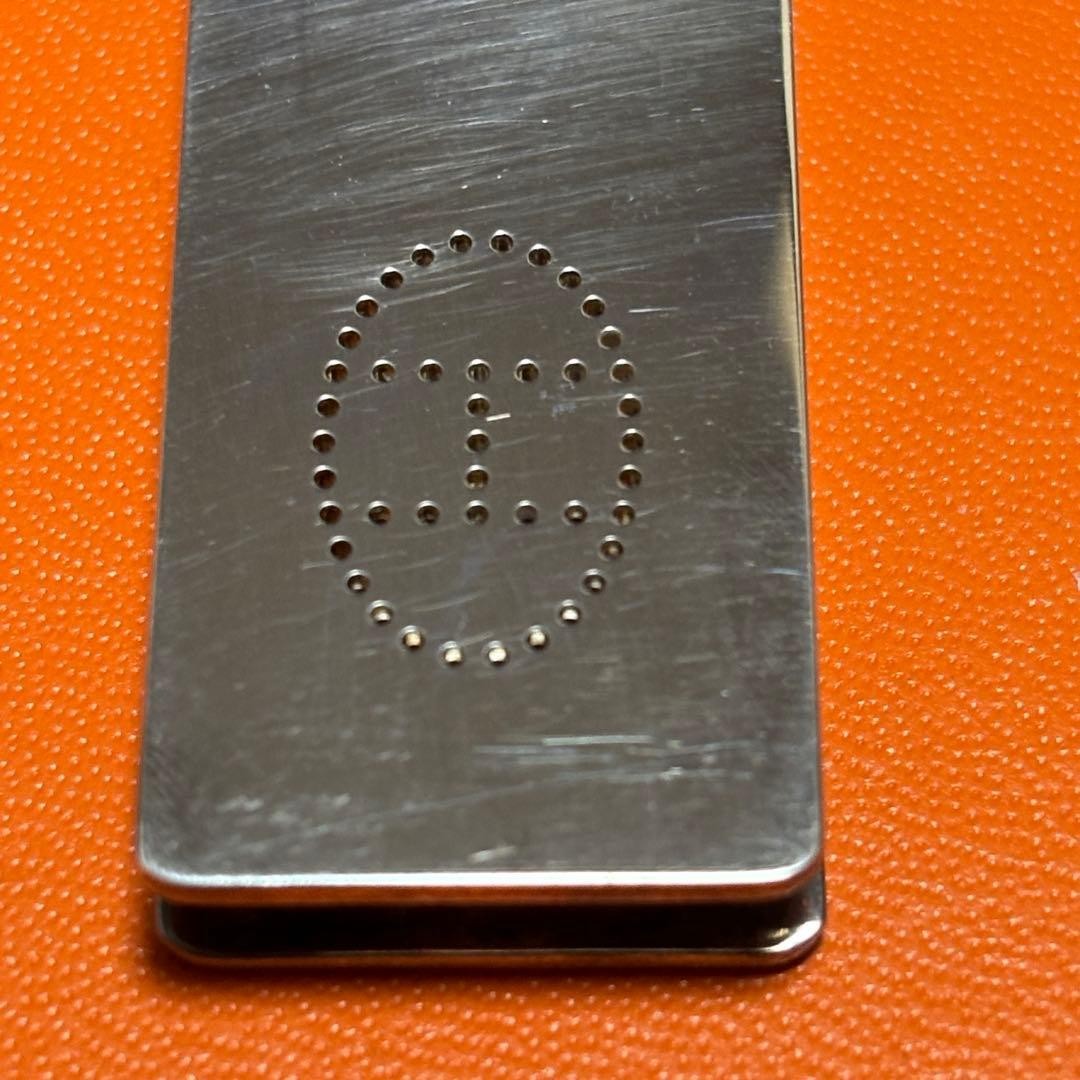 HERMES Eclipse Ribbon Evelyn Punching Money Clip Ag925 SV Silver Men's Women's thumbnail 11