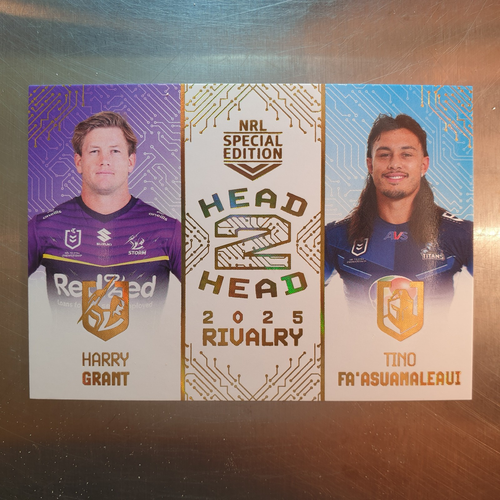 2025 NRL Rivalry Special Edition Head 2 Head Card H2H 08/17 Grant Fa ...
