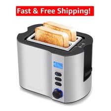 Multi-Function Extra Wide 2-Slice Toaster - LED Display Intelligent Technology