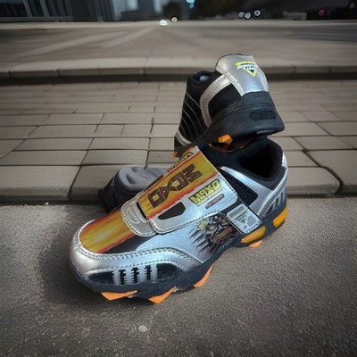 Monster Jam Max-D Kids Shoes Size 1.5 Skid Resistant Hook & Loop RARE