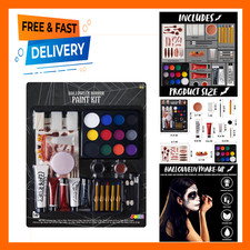 Face Paint Set Halloween Costume Makeup Kit All-in-one Party Supplies Fake Blood