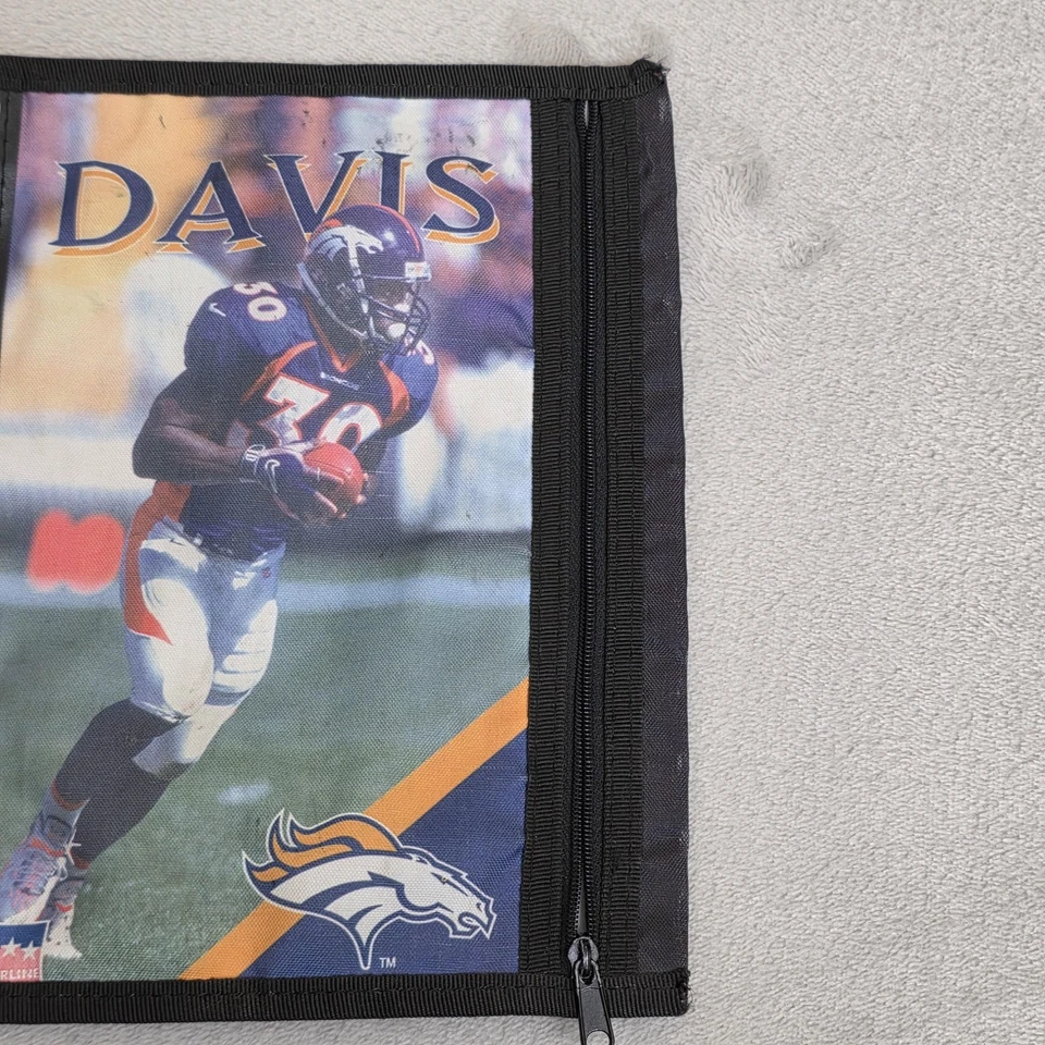 Estuche Carpeta Cremallera Denver Broncos NFL Fútbol Terrell Davis Años 90 De Colección Foto 3 de 4