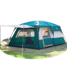 KTT Extra Large Tent 10-12-14 Person Style-B ,Family Cabin Tents,2 Rooms,3 Do...