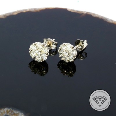 Wert 2.820,- Brillant Ohrstecker Ohrringe 0,75 Carat 585 / 14 Kt Gold T0319 xxyy