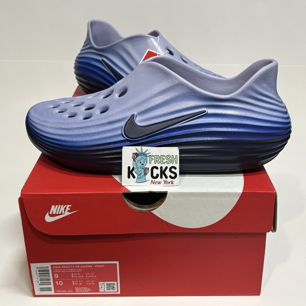 Nike ReactX Rejuven8 Midnight Navy Comet Blue Men Size 9 (UK8/EU42