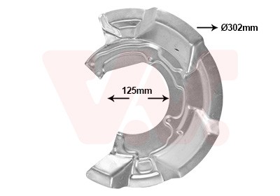 VAN Wezel Ankerblech FüR Bremsscheiben Durchmesser-Ø280Mm Vorne Rechts FüR Mini-image