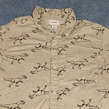 set of five boys short sleeve button-up shirts sizes medium 12 and large 12