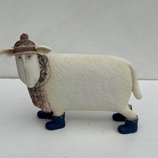 Enesco EWE AND ME Sheep "Jock" Figurine- Toni Goffe Resin Hat Scarf Boots