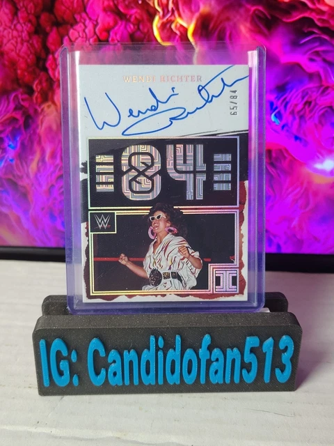 2023 Panini Impeccable WWE Wendi Richter Championship Debuts Signatures #/84