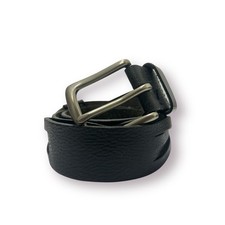 GAP Genuine Leather Black Belt Women's Size M Unique Design Basic Belt Classic