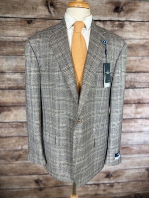 NWT Hart Schaffner Marx Wool Bamboo Blazer Size 50 New York Fit
