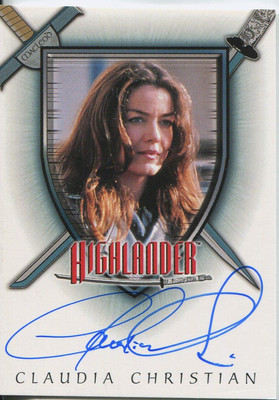Die komplette Highlander Autogrammkarte A11 Claudia Christian
