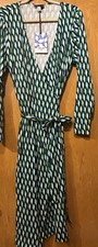 Diane von Furstenberg x Target Wrap Dress Size XL Green Blue Diamond NWT