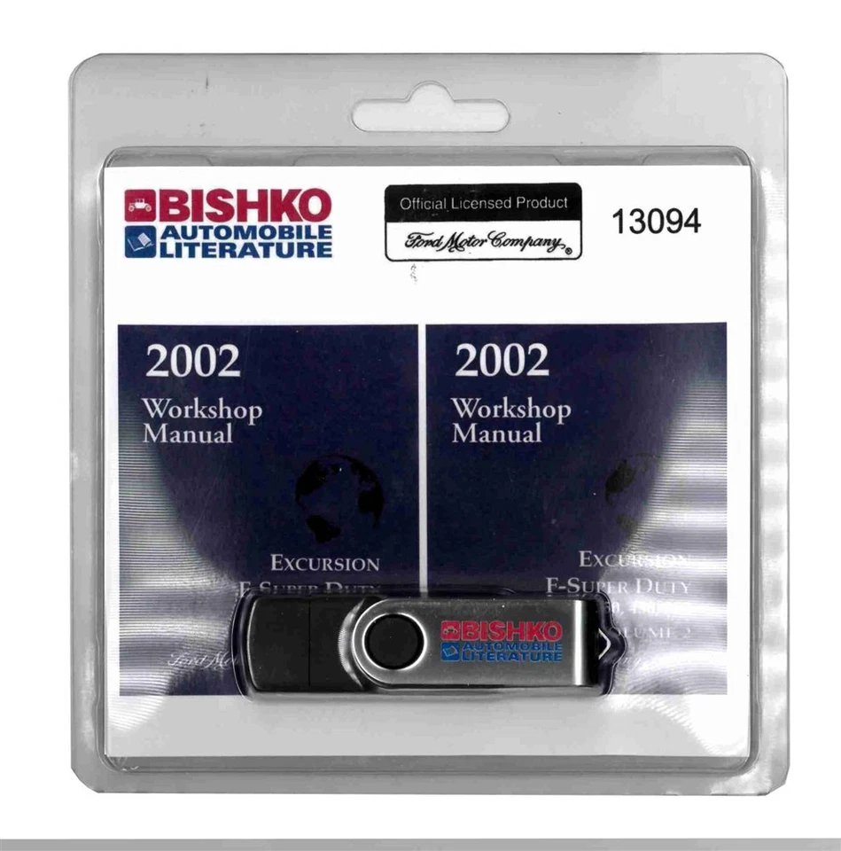 Camión Ford Excursion F-250-F550 2002 F-Super Duty manual de reparación de taller USB Foto 2 de 3