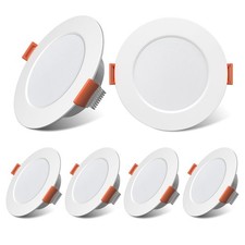 3 Inch RV Recessed Ceiling Lights 12V 3W 3000K, 6-Pack Ultra-Thin Puck Light,...