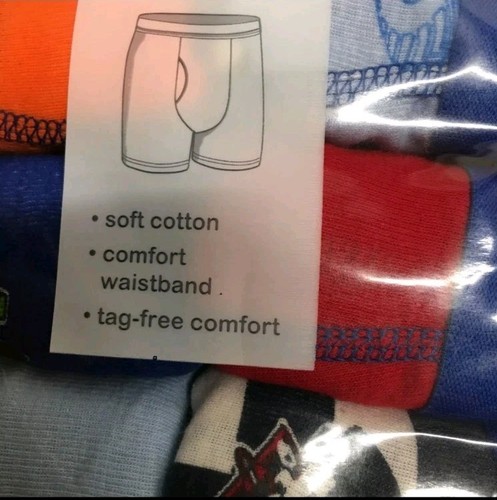Big Boys Boxer Briefs 10-Pack sz S (6-7) Cotton Soft - Picture 5 of 6