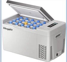 BougeRV Cr22 Refrigerator 12V Car And Home Fridge 23 QT Portable Freezer Cooler